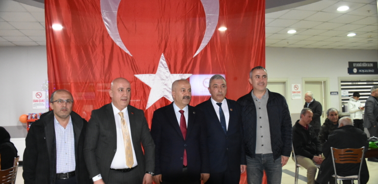 Muhtar Aslandan şölen eşliğinde aza tanıtım programı