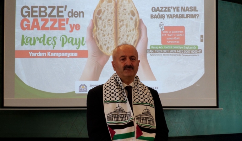 Gebze Belediyesi ‘Gebze’den Gazze’ye Kardeş Payı’ Kampanyasını Başlattı