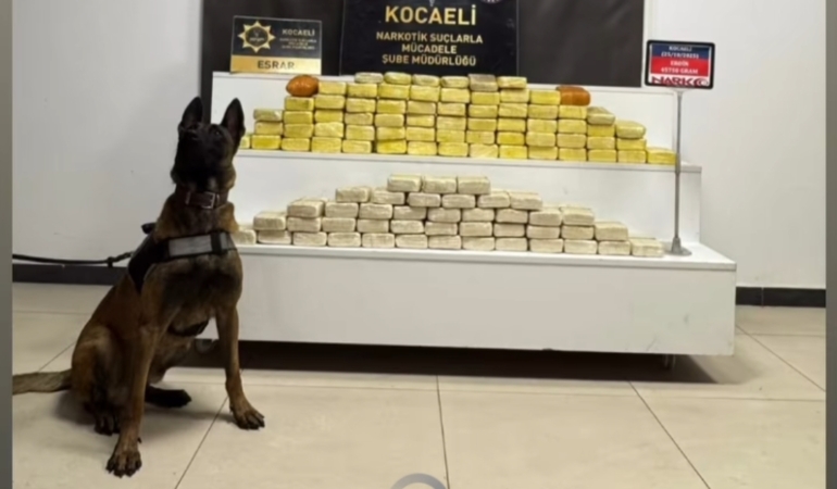Kocaeli’de uyuşturucu operasyonu: 45 kilo eroin ele geçirildi