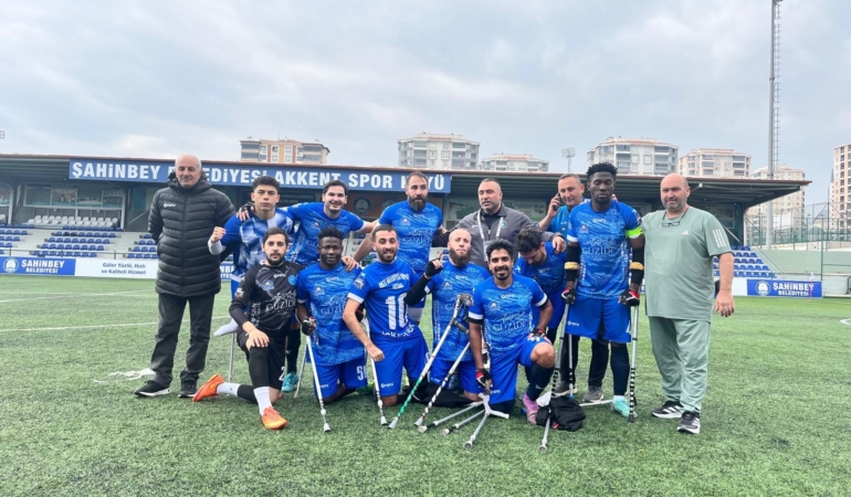 GEBZE BELEDİYESİ AMPUTE FUTBOL TAKIMI LİGE FIRTINA GİBİ BAŞLADI