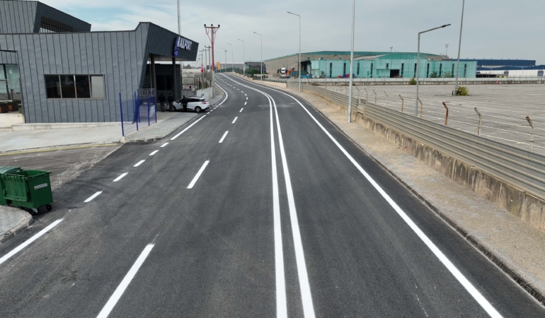 Railport’ta asfalt ve yol çizgileri tamamlandı