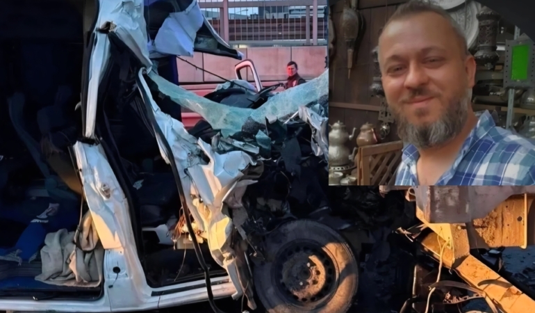 Fabrika İşçisi Trafik Kazasında Hayatını Kaybetti