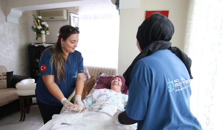 1.834 kişiye 19.923 kez öz bakım hizmeti