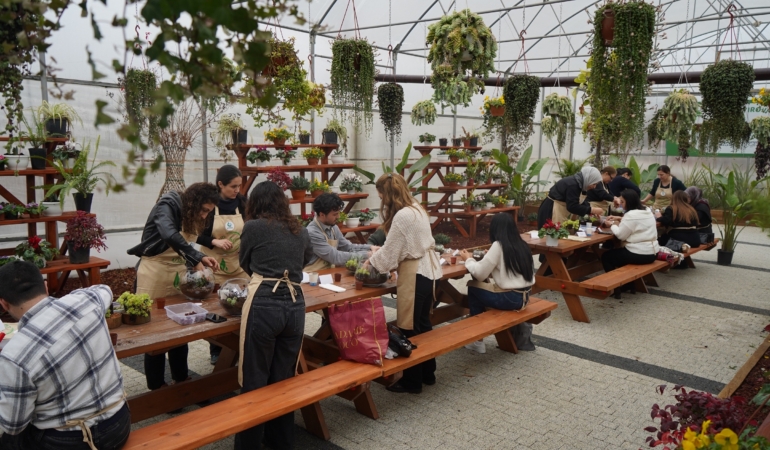 Bahçem Çayırova’da teraryum atölyesi gerçekleştirildi