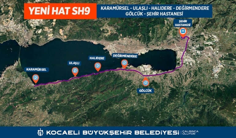 14 yeni, direkt hat ile doğrudan ulaşım